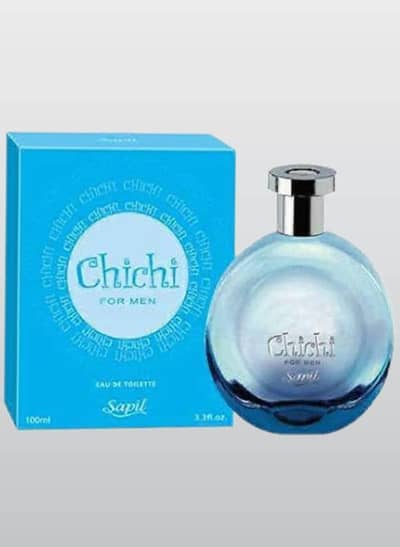 Chichi Eae de toilette Blue Glass Bottle