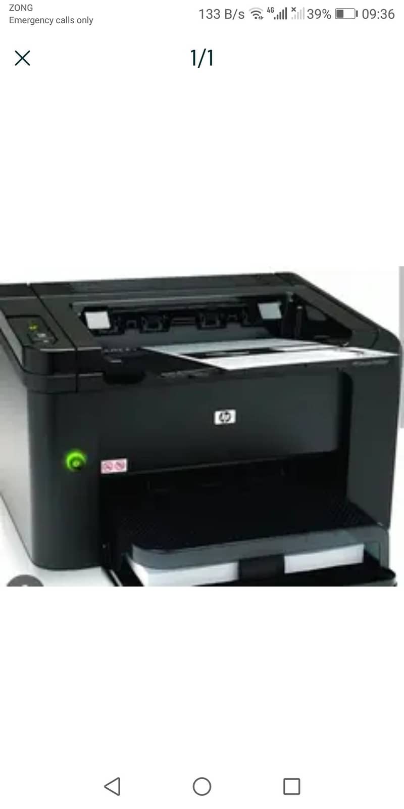 P1600 printer 0