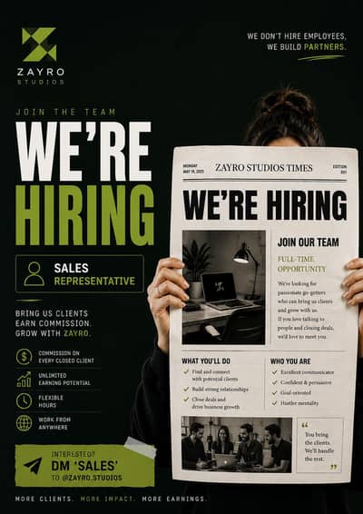 Hiring Sales Representative | Commission-Based | Work From Home