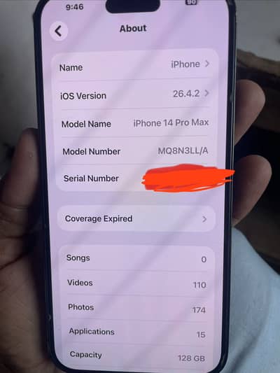 iPhone 14 Pro Max 128 gb jv