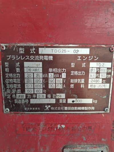 25 kVA Japani denyo generator