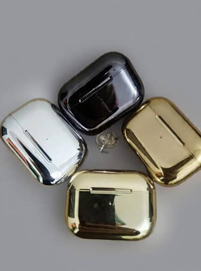 Metallic Gold AirPods Style Earbuds