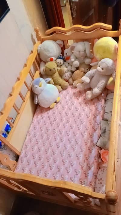 baby wooden cot set