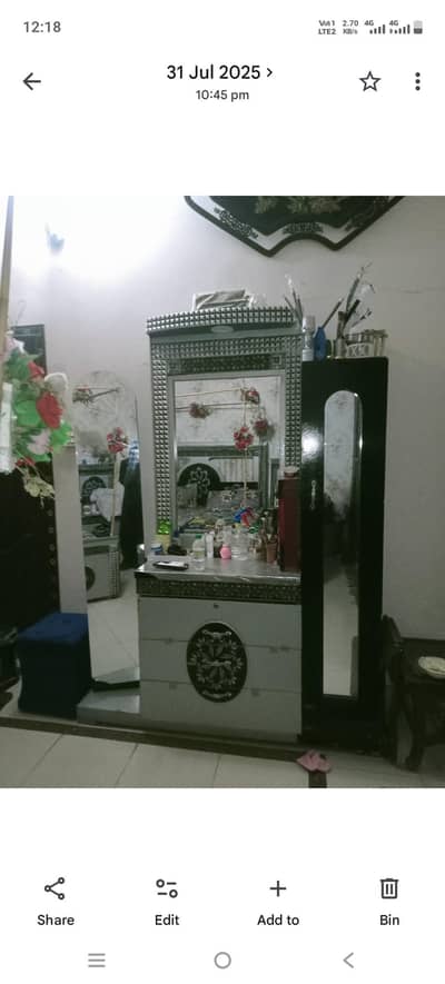 Bed side table dressing table