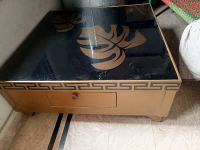 Golden designer coffee table
