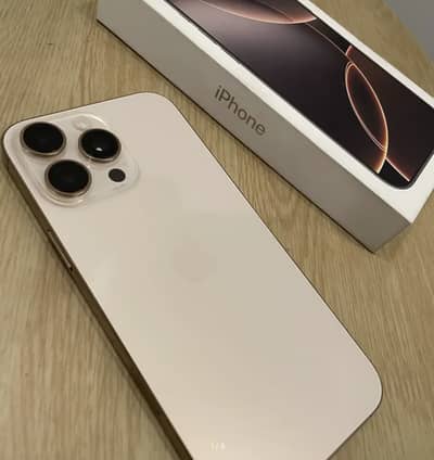 Apple IPhone 16 Pro max 256 GOLD BH 96% Dual sim PTA Approved