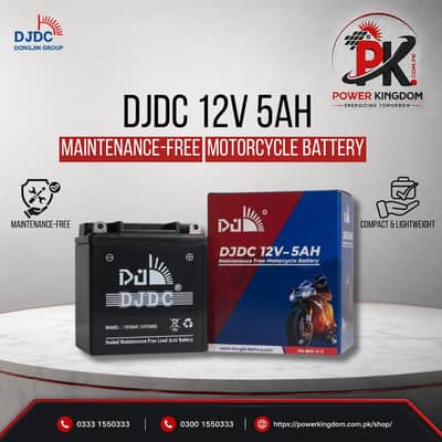 DJDC 12V 5Ah Rechargeable Sealed Lead Acid Top Quality
