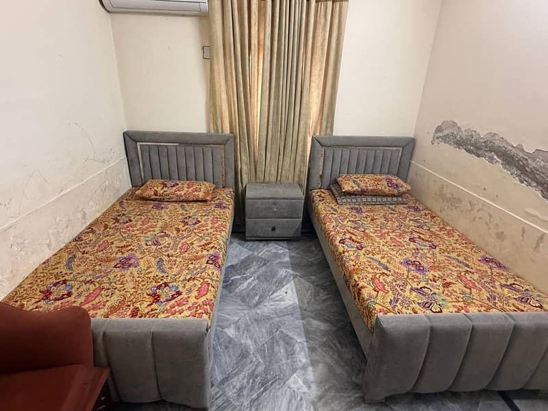 bed with side table 1