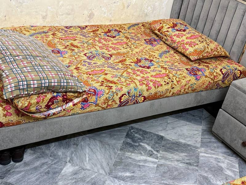 bed with side table 2