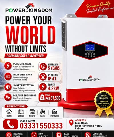 Power Kingdom 4.2kW Solar Inverter MPPT Hybrid Inverter