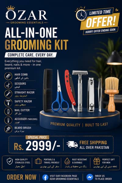 Barbar Hair accessories grooming kit