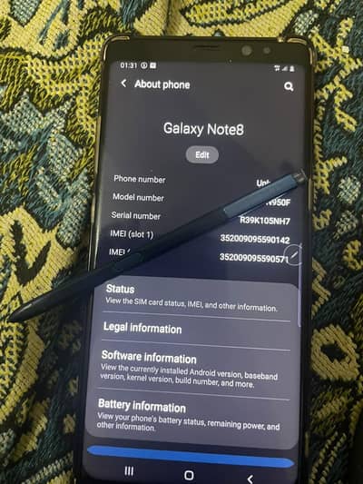 Samsung Mobile Note 8 Official PTA