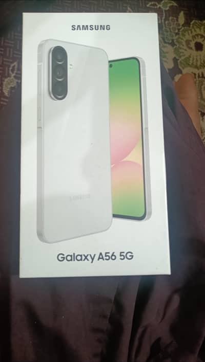 Samsung Mobile A56 pta approved with two covers and box