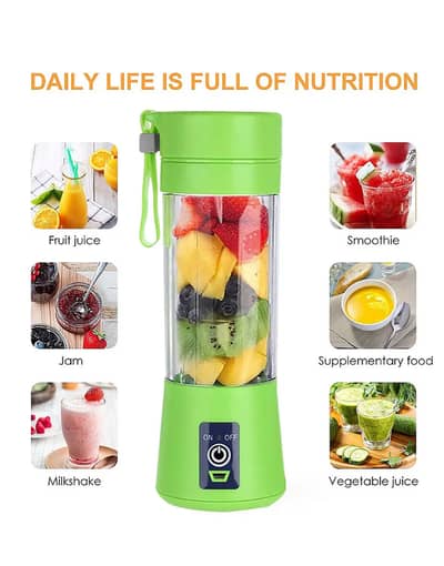 Portable Blender - Rechargeable Personal Smoothie Maker Electric USB