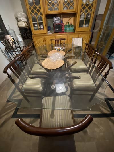 Dining table with chairs 6 seater