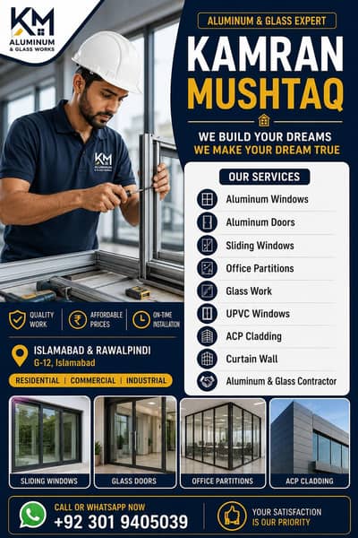 Aluminum, Glass & ACP Cladding Services