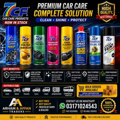 Complete Car Care Solution with 7CF Premium Products
