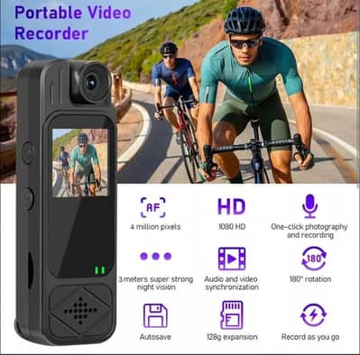 Pocket Portable Mini Body Camera 2k + HD