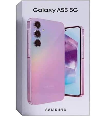 Glaxy A55 5G Full Box Official PTA 10/10 Neat & Clean