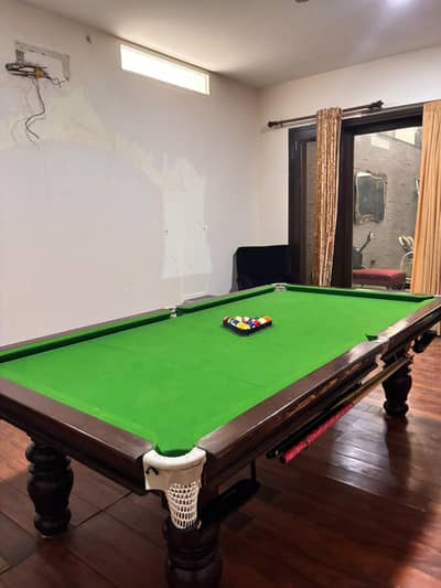 Marble Top Pool Table",