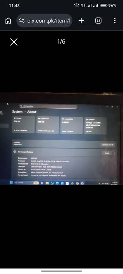 Lenovo ThinkPad L380 Ci5 8th Gen for Sale