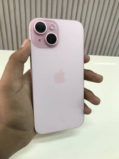 iPhone 15 russian pink color 128 gb 100 Health  persent original