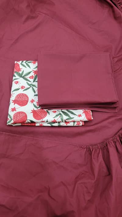 Maroon fitted bed sets for single bed