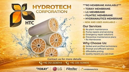 MEMBRANE TORAY MEMBRANE FILMTEC USED & NEW HYDRANAUTICS MEMBRANE