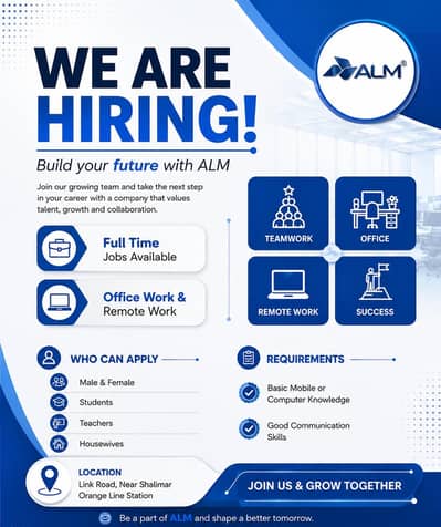 Hiring Male and Female for office and online work