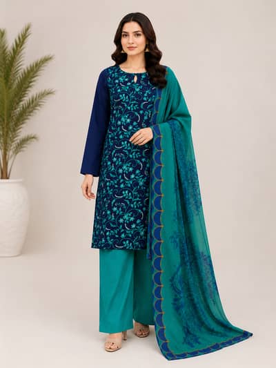 Lawn 3p suit | Unstitched |