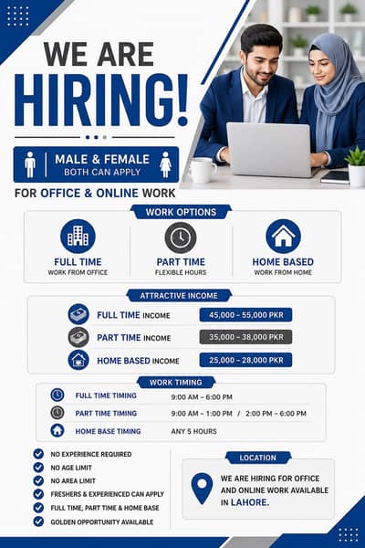Golden opportunity available in Lahore
