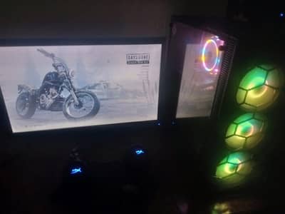 Gaming PC Full Setup Ryzen 3600 GTX 1660 Super 16GB Ram LCD 24 inch