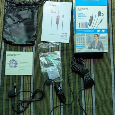 BOYA BY-M1 Omni Directional Lavalier Mic for Mobile, Camera & Laptop