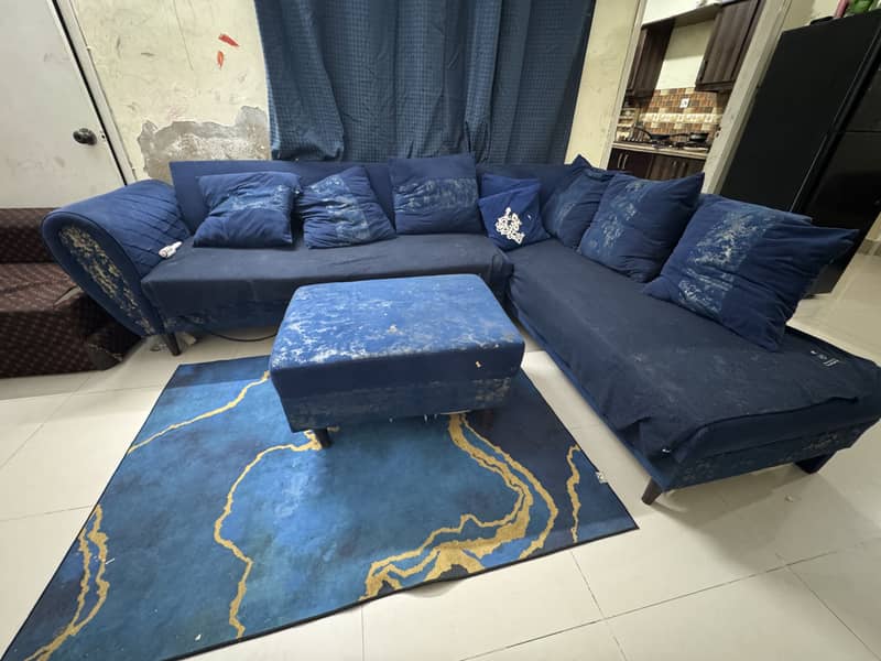 L Shape Sofa Set with Coffee table – Spacious & Comfortable 0