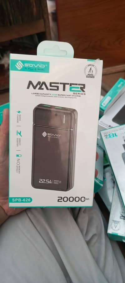 SOVO MASTER 22.5W SUPER FAST 20000Mah Powerbank