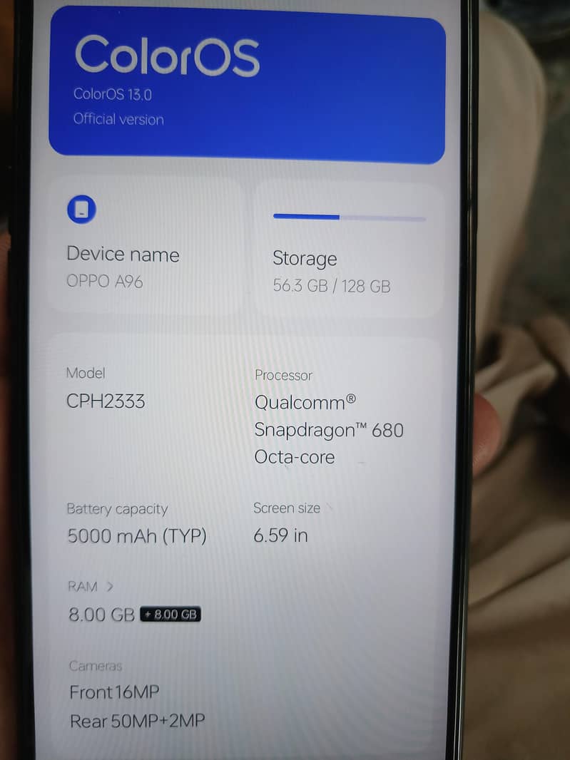 OPPO A96 7
