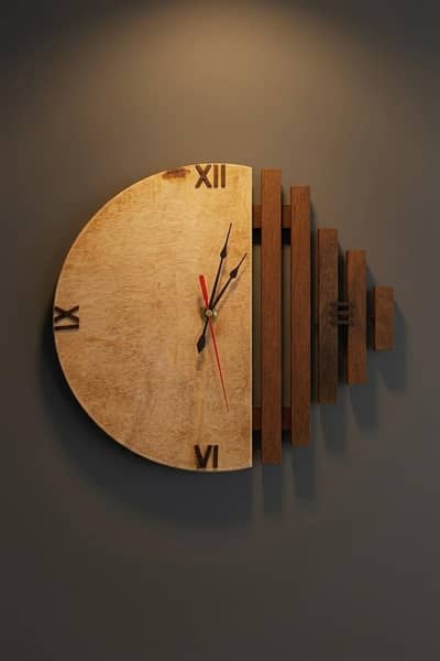 Homemade Wooden wall clock