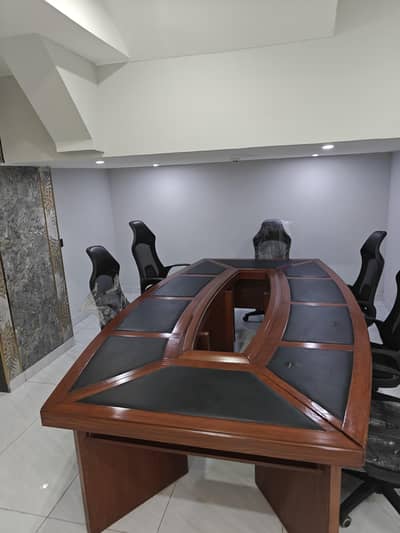 solid wood meeting table