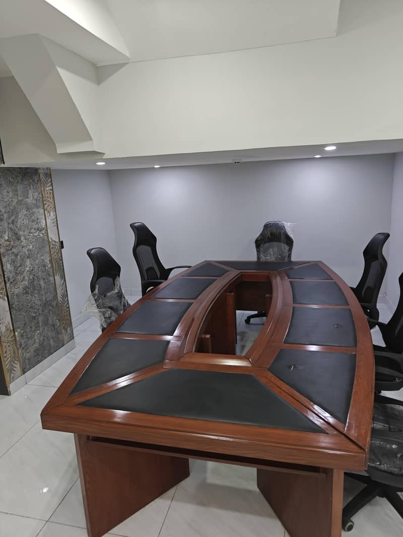 solid wood meeting table 0