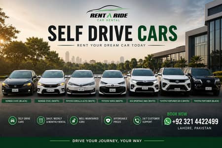 Car Rental Yaris, Cultus, City, Corolla, Self Drive Rent A Car, Grande
