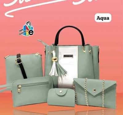 Elegant 5-Piece Women Handbag Set - Perfect For Parties & Daily Use