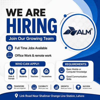 we are hiring male and female stuff for online and office work