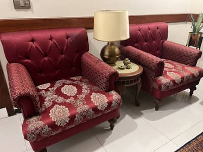 Premium 100% Solid Sheesham Wood Large Sofa Set