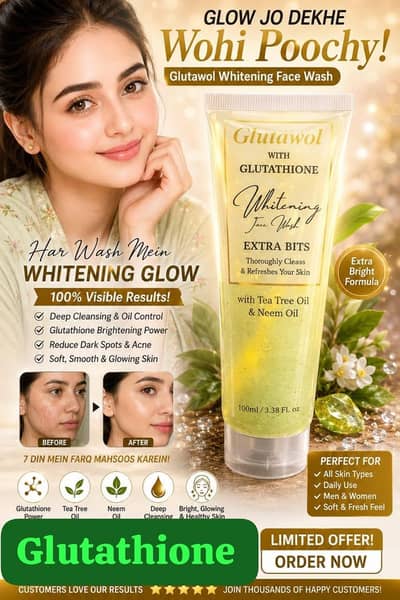 Glutawol face wash