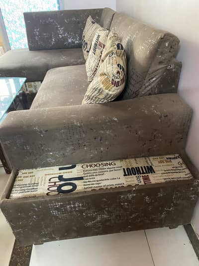 Sofa with table