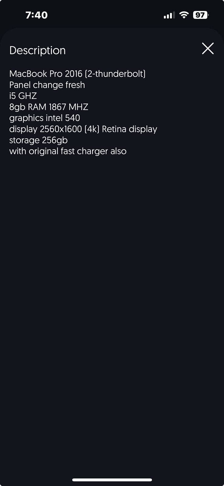 Macbook Pro 2016 6