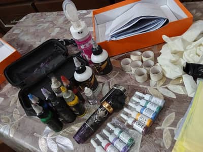 Professional Tattoo Kit and Piercing Kit