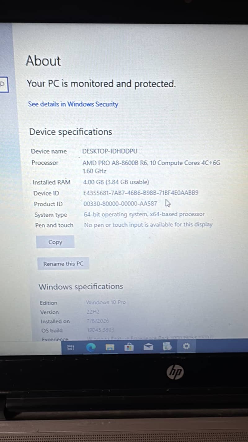 Hp i5 5th gen 1