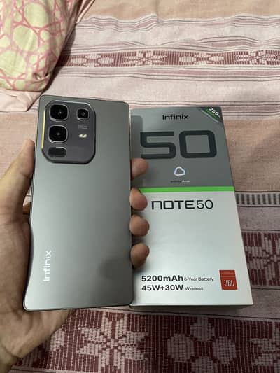 Infinix Note 50 10/10 with box cable charger