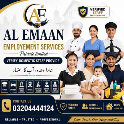 Verify. House Maid . Babysitting. Cook . Driver. Chef . Kitchen Helper